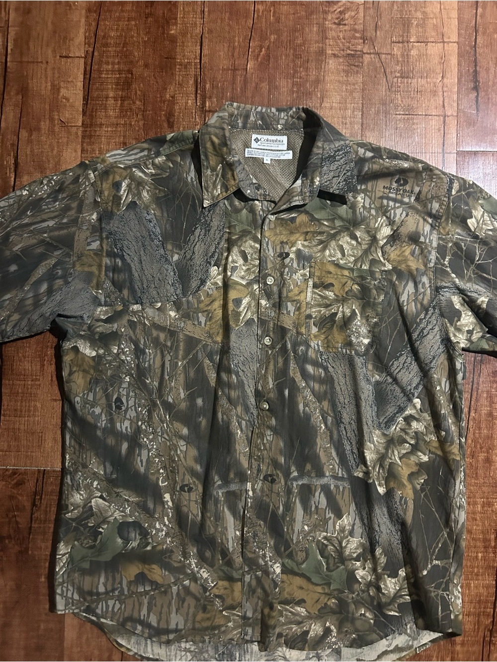Columbia Men's Camo Hunting Shirt - Olive Green, Brown, Black